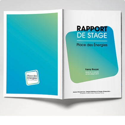 image illustrant la mise en page de mon rapport de stage chez Place des Énergies