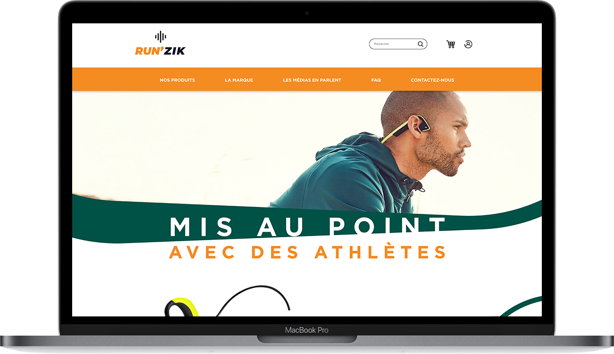 Image de la maquette du projet Run'Zik