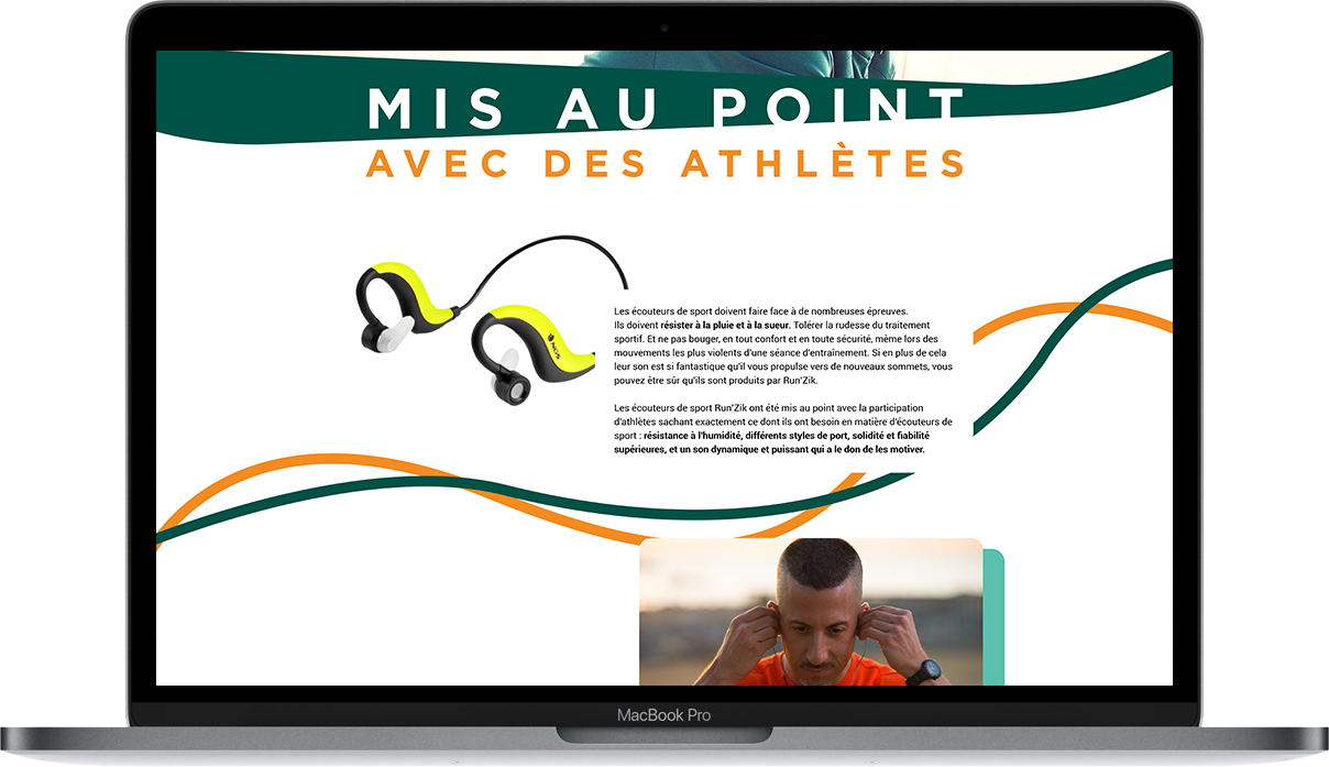 Image de la maquette du projet Run'Zik