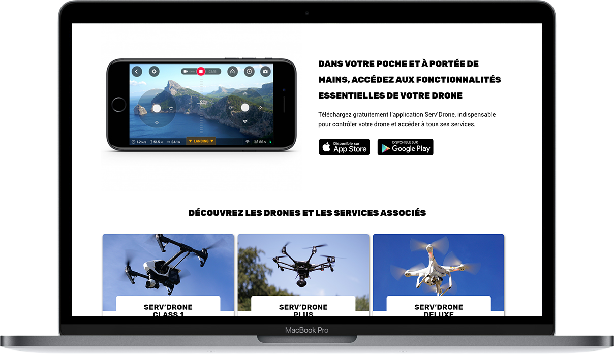 Image de la maquette du projet Serv'Drone