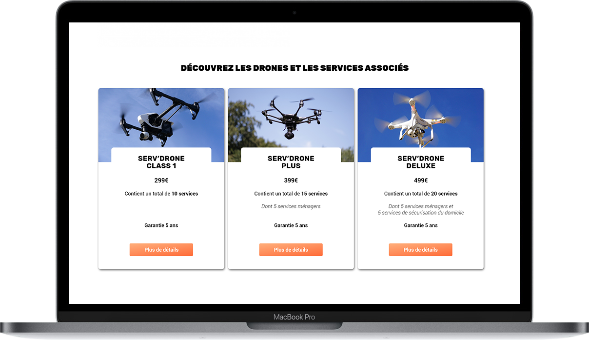 Image de la maquette du projet Serv'Drone