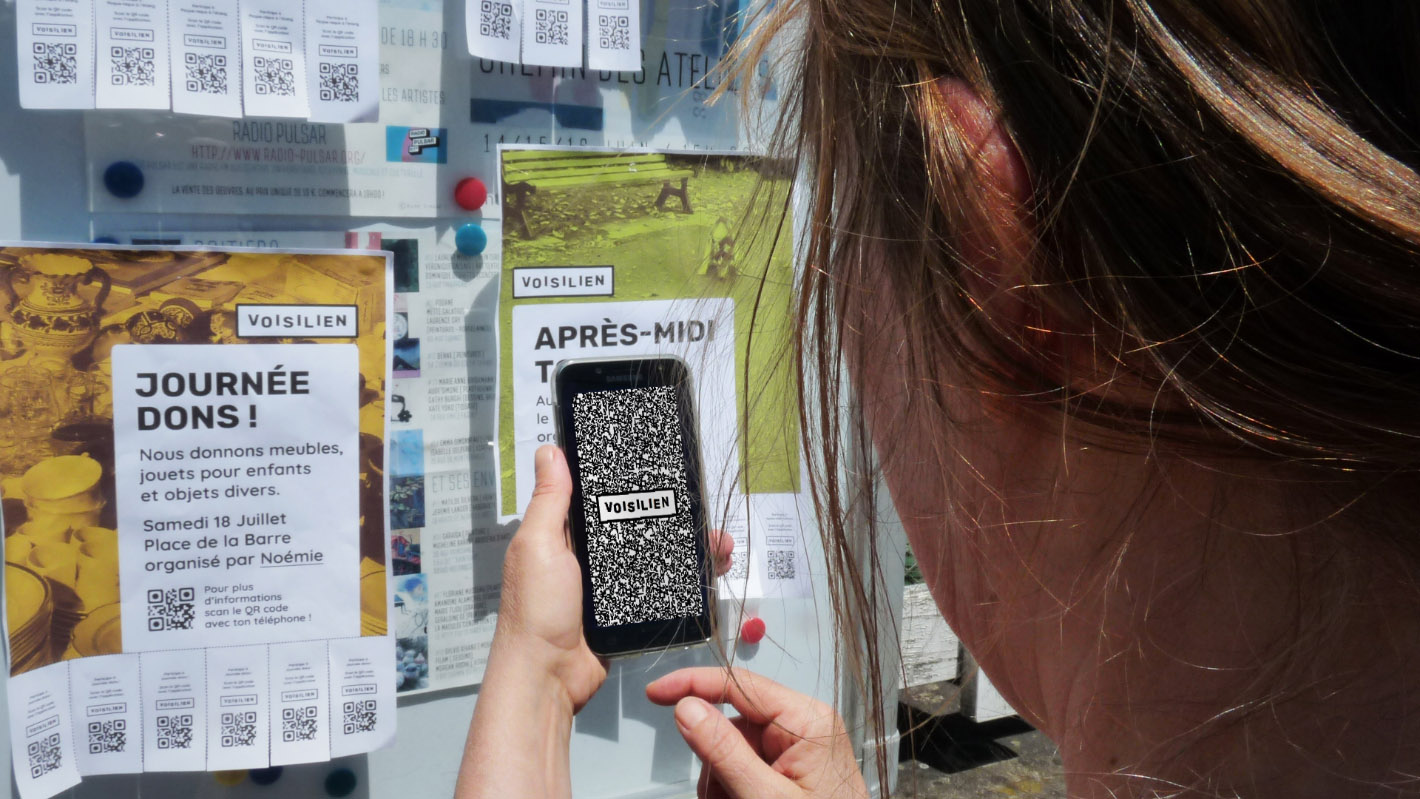 Simulation d'ouverture de l'application mobile du projet Voisilien